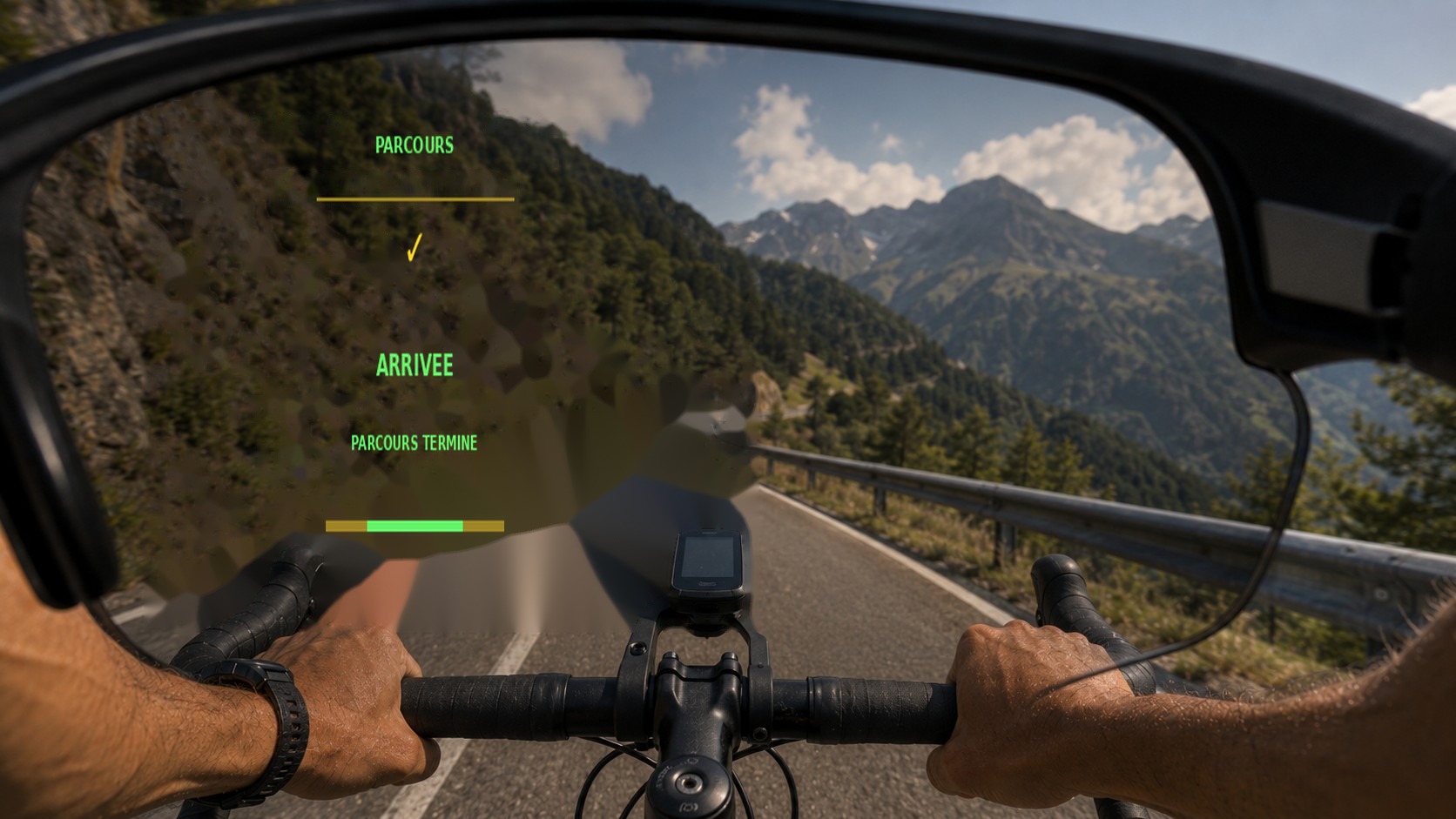 Arrivée — HUD AI-Training sur lunettes ENGO 3