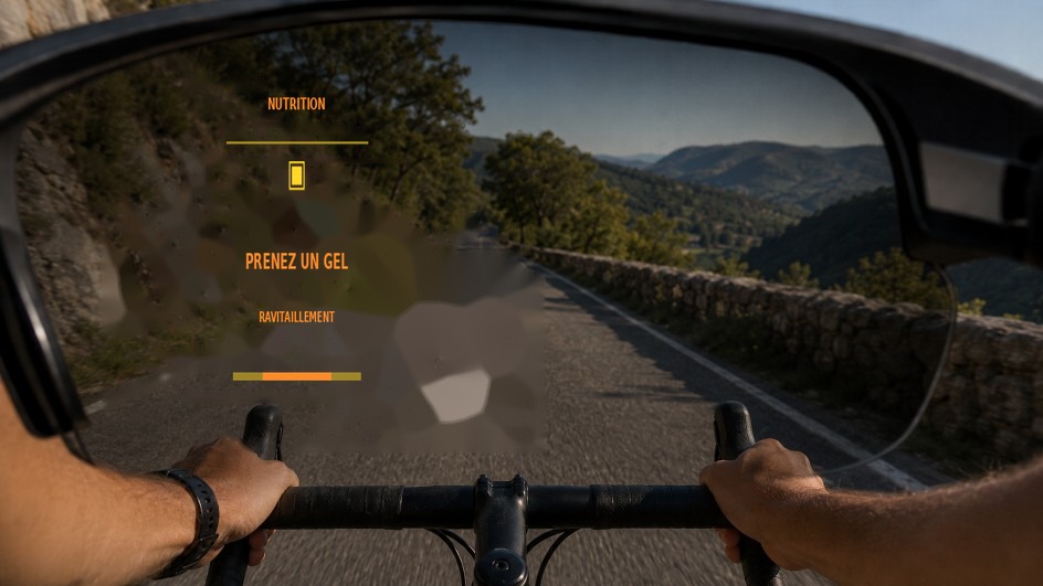 Prise de gel — HUD AI-Training sur lunettes ENGO 3
